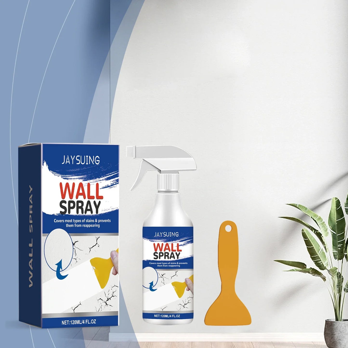Jaysuing Wall Repair Spray – Waterproof & Sun-Resistant Paint
