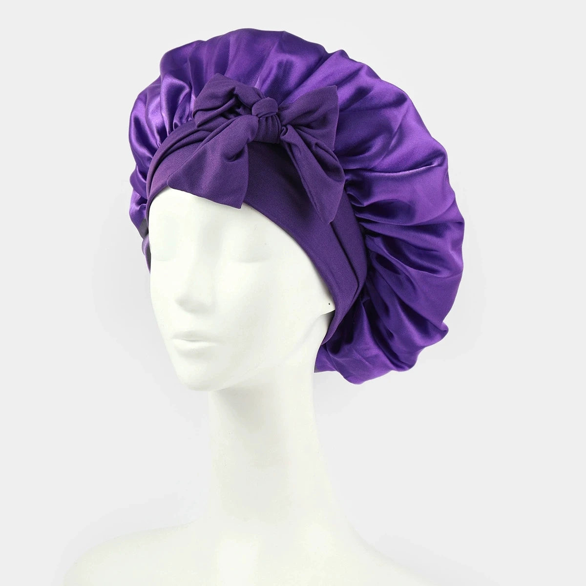 Satin Sleep Cap Night Bonnet for Women & Men – All Hair Types