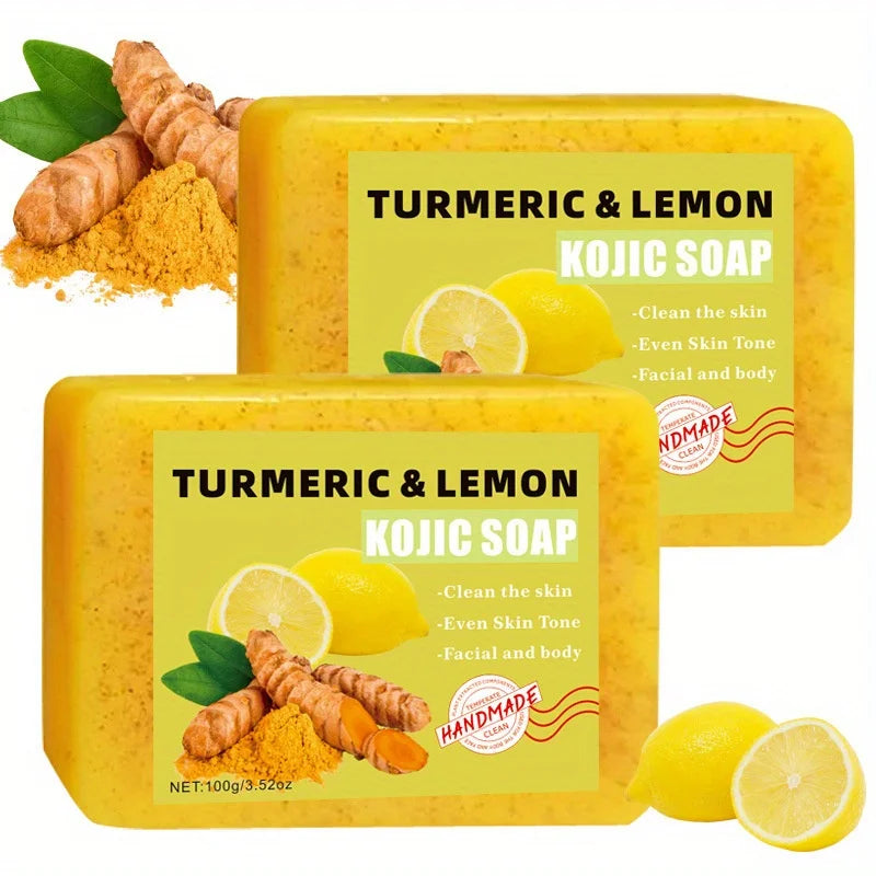 2-Pack Turmeric & Citric Acid Body Soap – Moisturizing All Skin