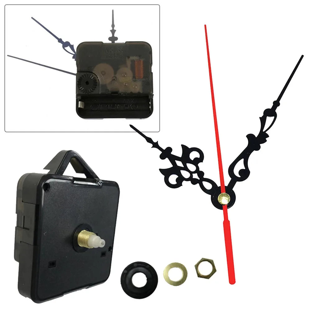 Silent Quartz Clock Movement Mechanism DIY Repair Kit with Hands