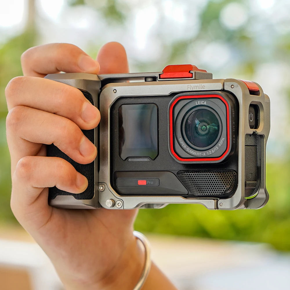 Camera Bracket For Insta360 Ace Pro1/2 Camera Grip Sports Camera Protective Bezel Accessory 1 PC Lens Cap And Hand Strap Peaceful Pleasures Health and Wellness