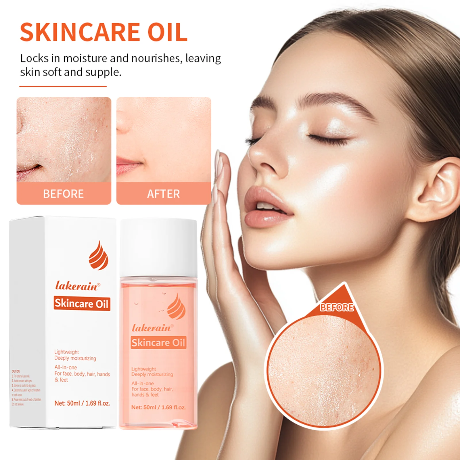 Bio Skincare Body Oil Face Body Moisturizer Vitamin A Vitamin E Exfoliate skin Improve Hair Health Fade Scars Exfoliate skin car Peaceful Pleasures Health and Wellness