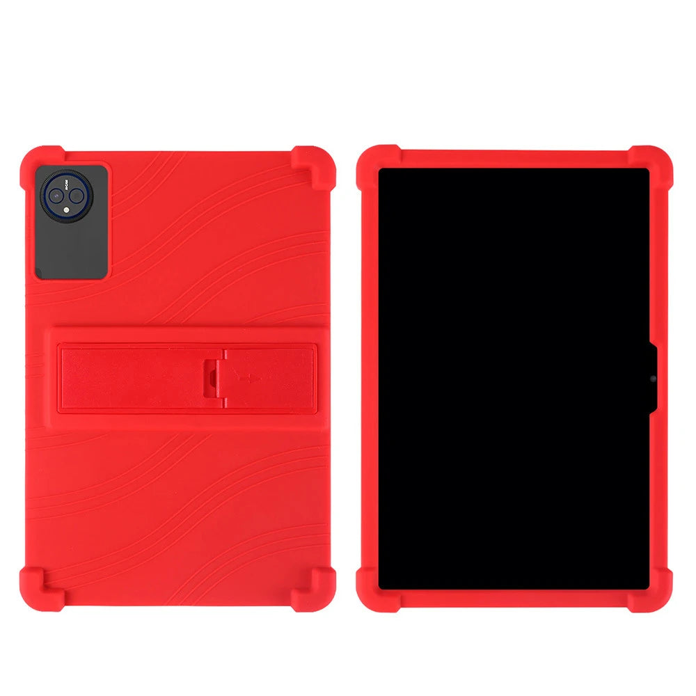 For HEADWOLF WPad7 Tablet Model Case Shockproof Cover 10.95 Inch Soft All-Inclusive Drop-Proof Protective Case Peaceful Pleasures Health and Wellness Red
