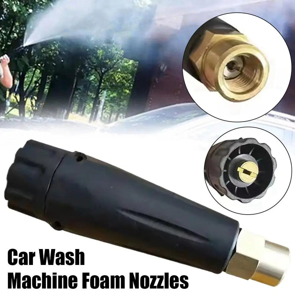 Automatic Car Wash Tool G1/4 Inlet Foam Nozzle High Pressure Washer Water Gun Cleaning Nozzle With 1.2mm Orifice For Outdoor Peaceful Pleasures Health and Wellness