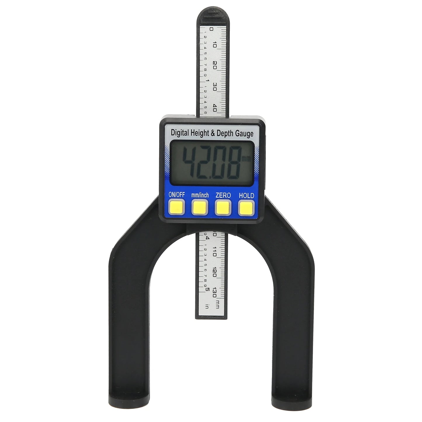 Electronic Height Depth Gauge Digital Display Woodworking Ruler Measure Tool 0‑80mm Height Depth Ruler Magnetic Depth Gage Peaceful Pleasures Health and Wellness A