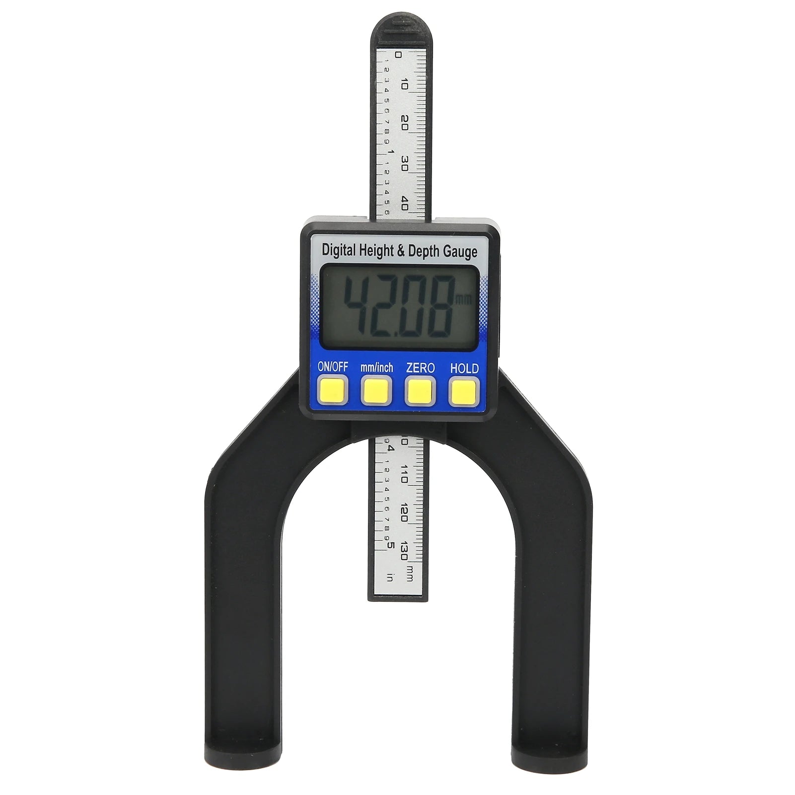 Electronic Height Depth Gauge Digital Display Woodworking Ruler Measure Tool 0‑80mm Height Depth Ruler Magnetic Depth Gage Peaceful Pleasures Health and Wellness A