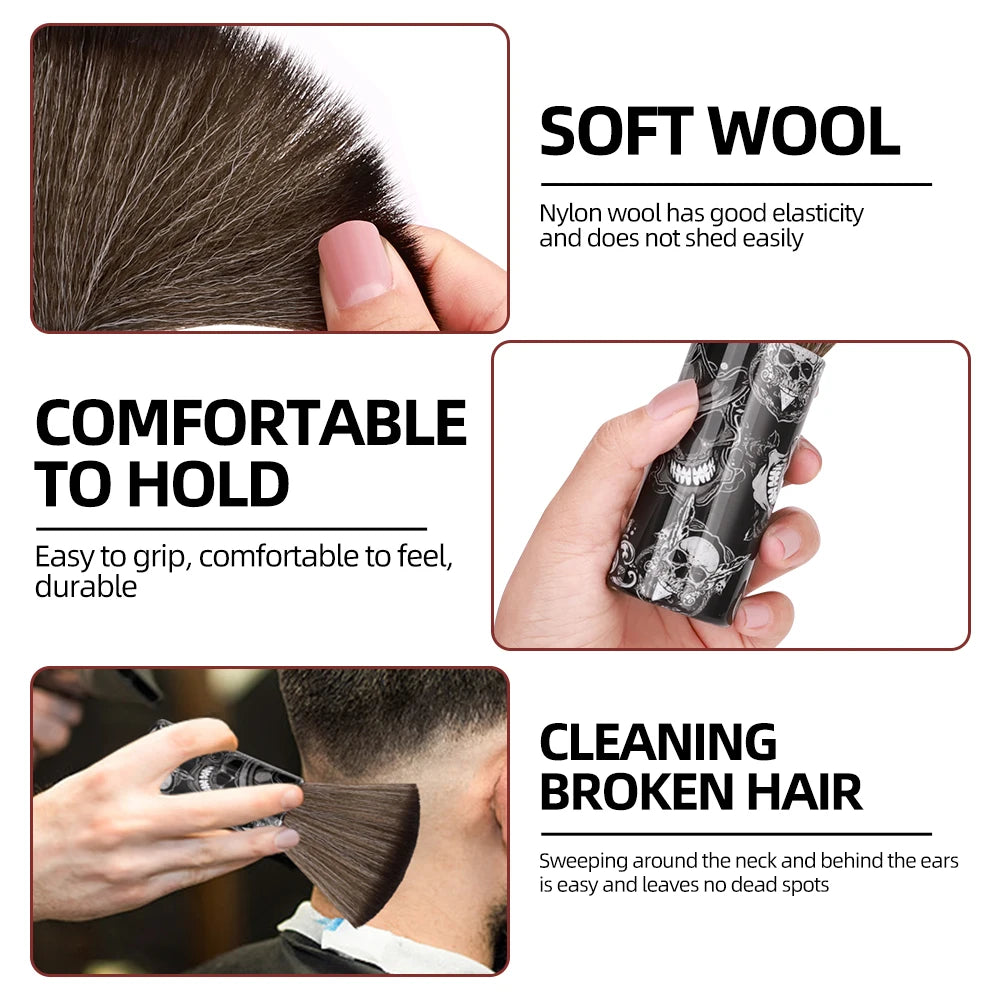 Premium Barber Neck Duster Brush With Soft Bristles, Gentle Hair Removal Brush For Salon Barbershop Hairdressing Cleaning Tools Peaceful Pleasures Health and Wellness