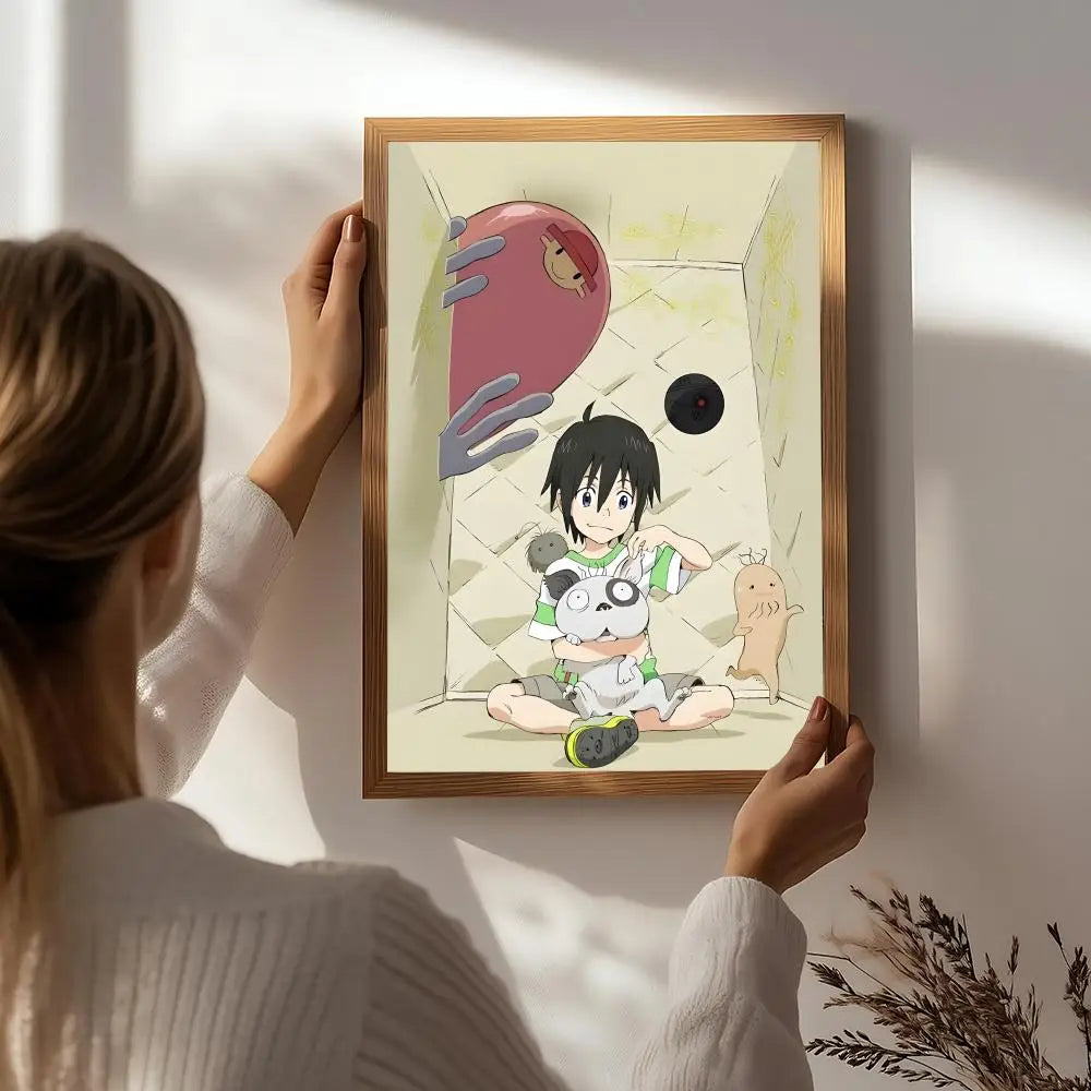 The Orbital Children Anime Poster – HD Waterproof Wall Art Anime Wall Poster Peaceful Pleasures Health and Wellness White2 15X20cmNoframe
