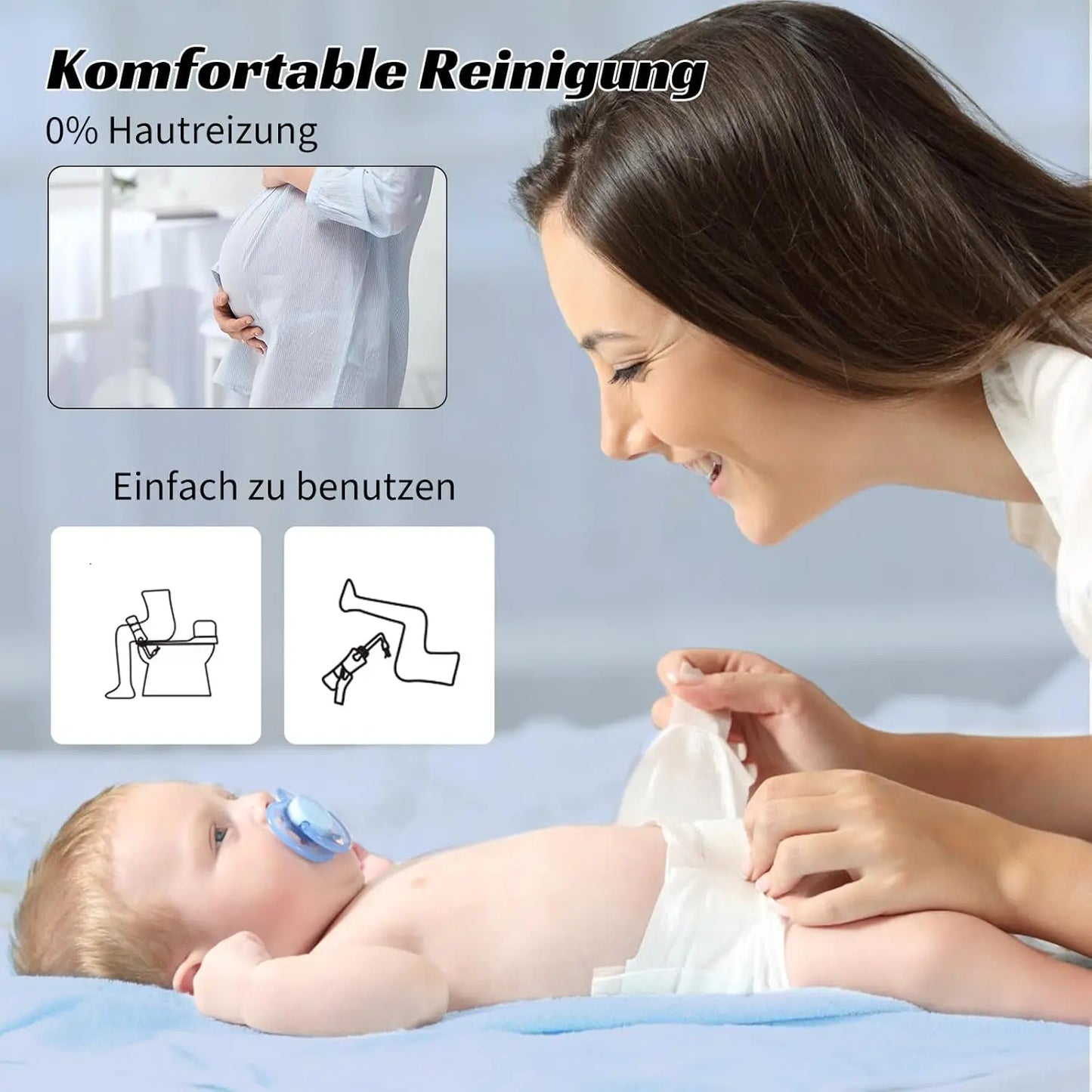 USB Rechargeable Portable Travel Bidet Sprayer – IPX6 Waterproof