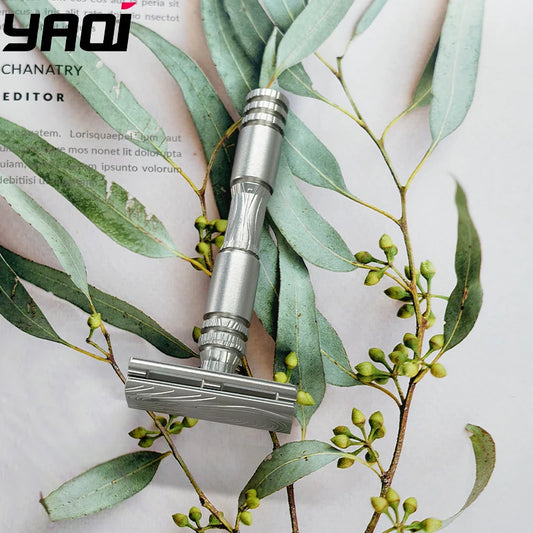 2026 Yaqi New Arrival！Ghost Safety Razor 316 Stainless Steel Smooth Shaving Comfortable Experience Designed Razor Peaceful Pleasures Health and Wellness