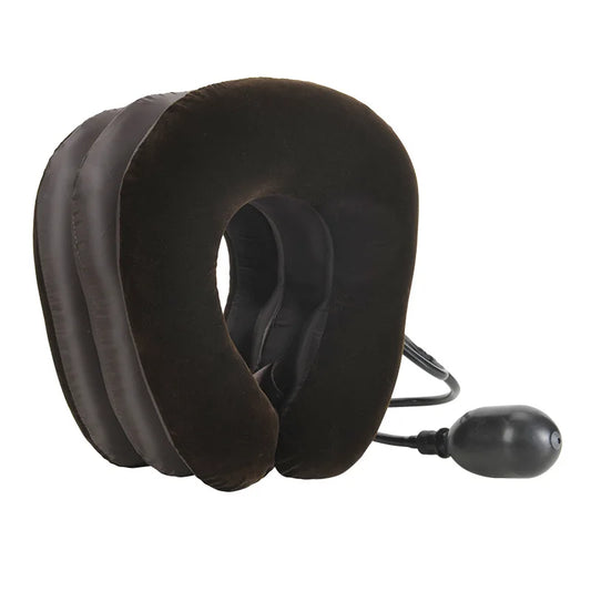 U Neck Pillow Air Inflatable Pillow Cervical Brace Neck Shoulder Pain Relax Support Massager Pillow Air Cushion Traction Soft Peaceful Pleasures Health and Wellness