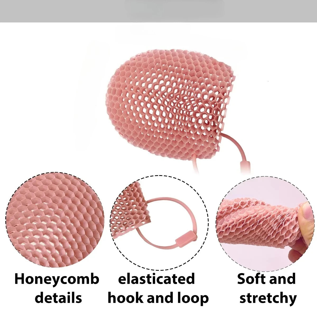 Honeycomb Exfoliating Shower Finger Caps | Silicone Bath Scrubber