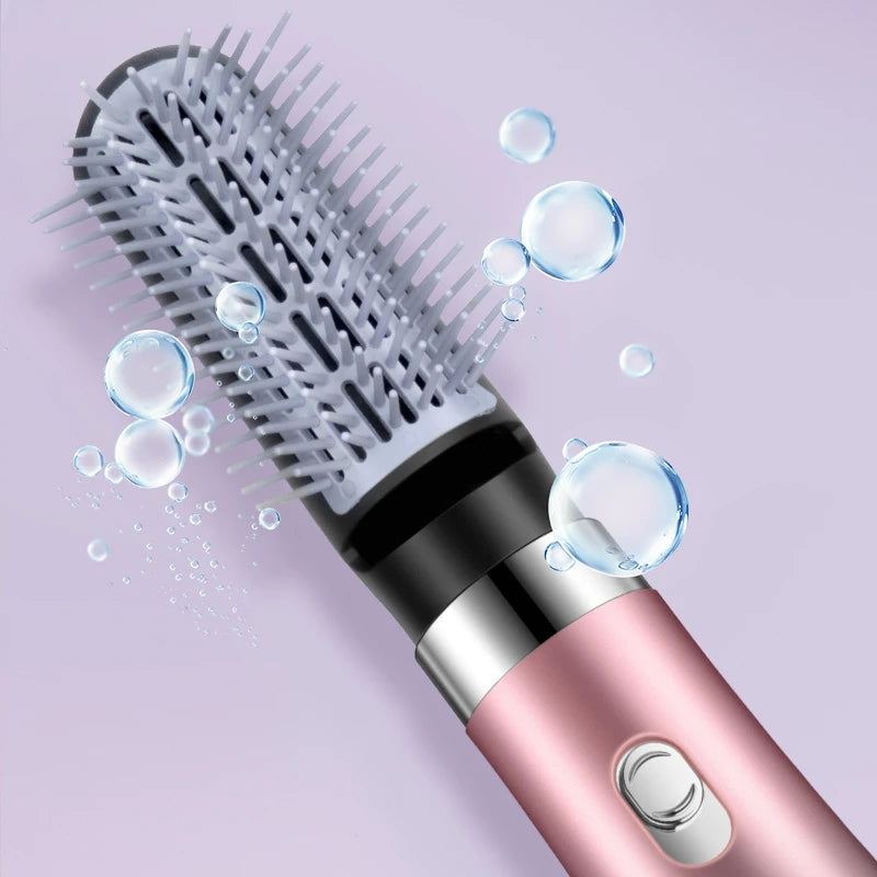 Hair Dryer Portable Comb lonic Hair Straightening Brush Hot Air Curling For Hair Roller Blow Dryer Quick Dry Hair Curler Curling Peaceful Pleasures Health and Wellness
