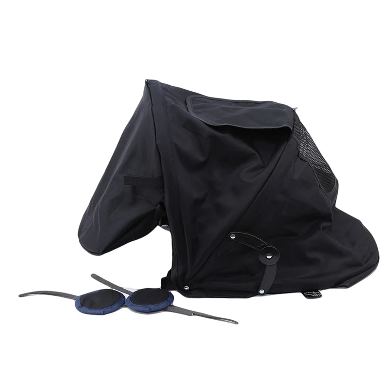 Baby Stroller Sunshield Shade Protection Hood Canopy Cover Prams Stroller Accessories Visor Sitting and Lying Shade Peaceful Pleasures Health and Wellness Black