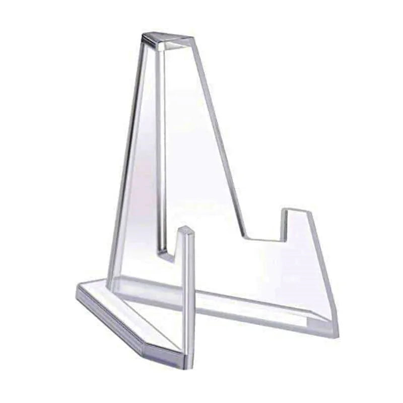10pcs Transparent Acrylic Commemorative Coin Display Stands Triangle Challenge Coin Capsule Holders for Collectibles Peaceful Pleasures Health and Wellness