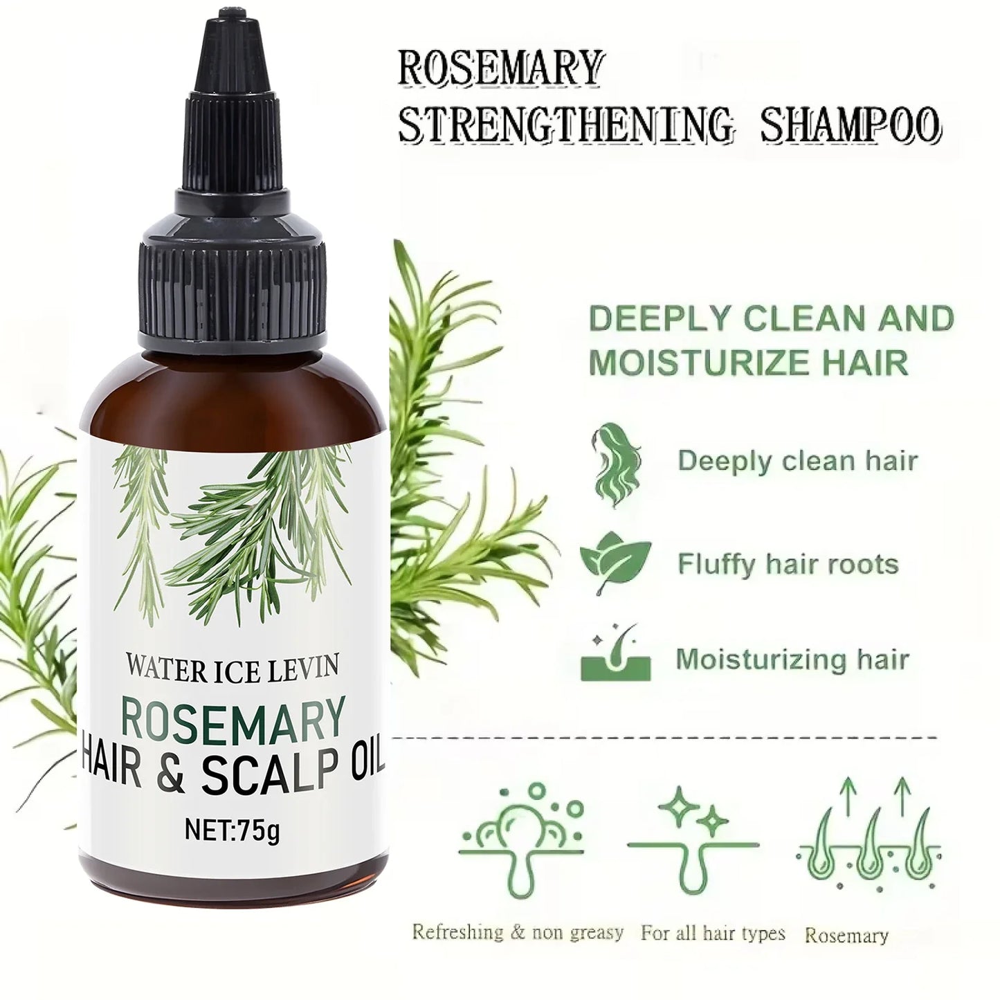 Biotin & Keratin Hair Scalp Oil with Rosemary – All Hair Types