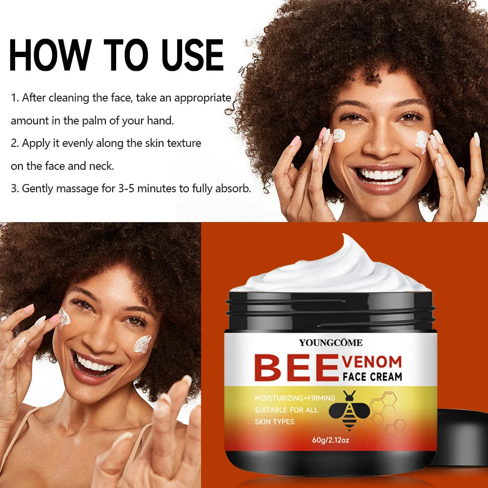 Organic Bee Venom Face Cream – Firming, Hydrating & Brightening