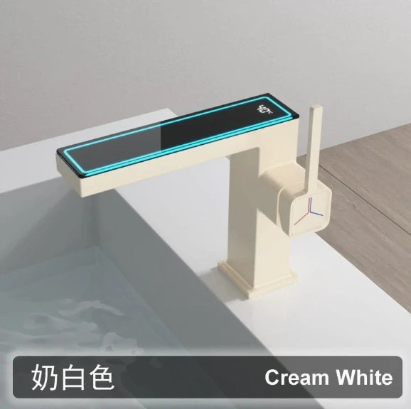 Modern Black Digital Display Faucet | Single-Hole Ceramic Valve