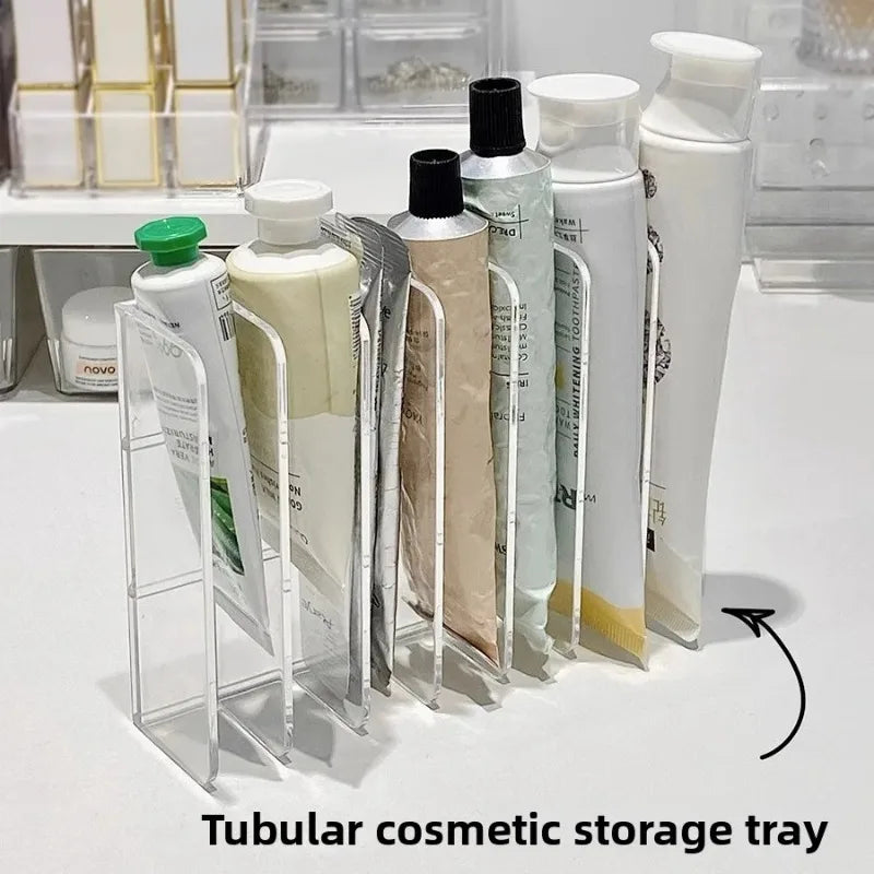 Acrylic Cosmetics Organizer – Lipstick & Skincare Storage Rack