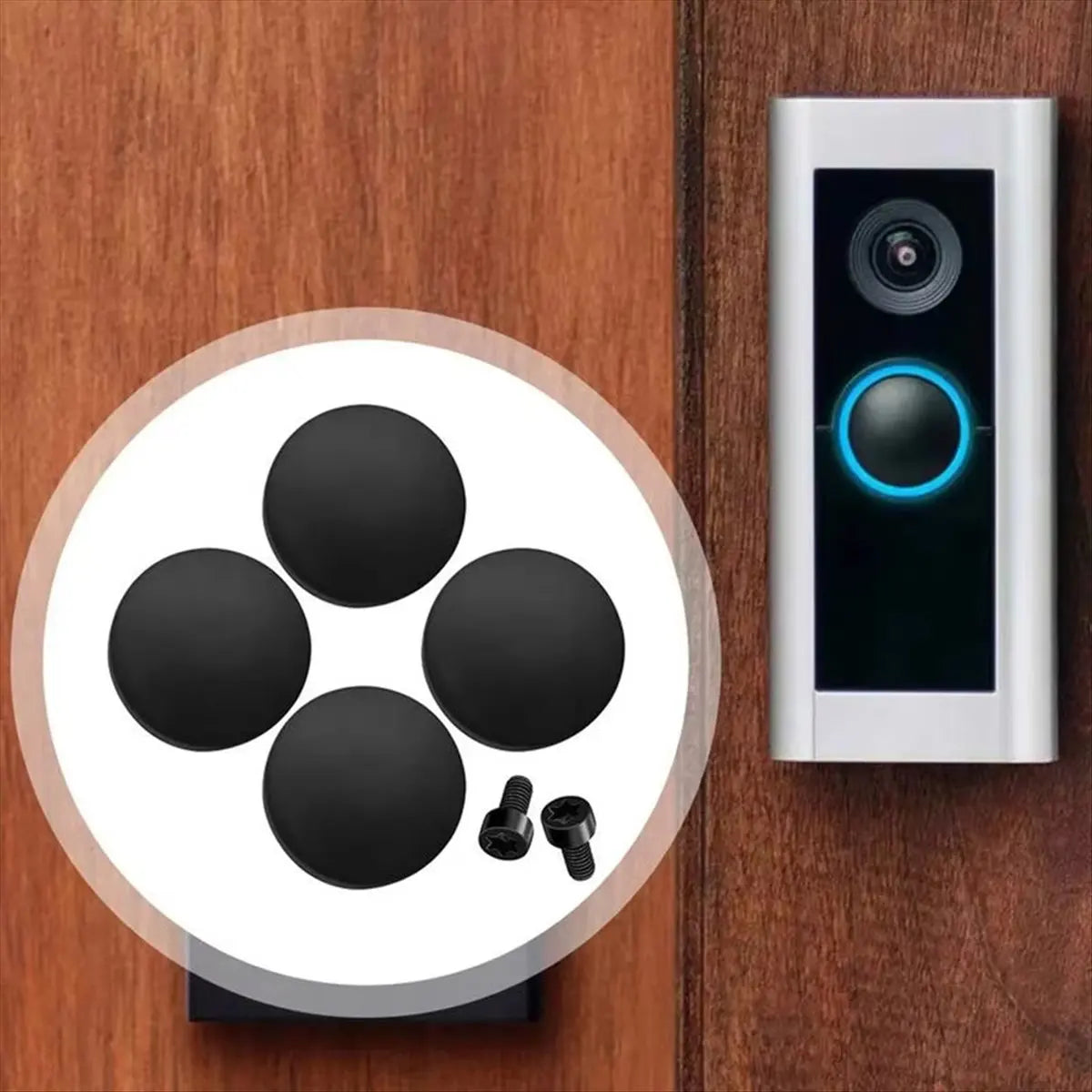 *ABDH 4pcs Replacement Button for RING Doorbell Pro Fix Your Broken Cracked Button Doorbell Accessories Doorbell Replacement Peaceful Pleasures Health and Wellness