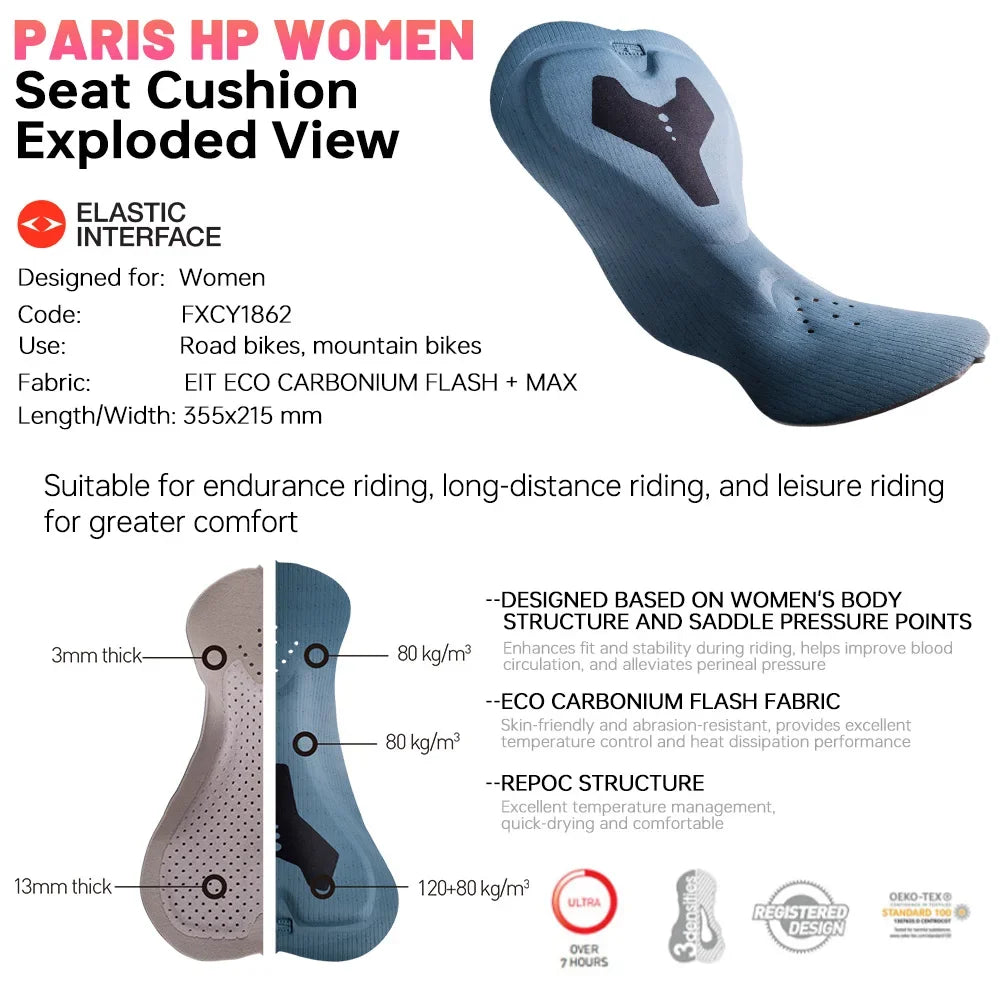 X-TIGER Women's Cycling Bib Pants – MTB Road Bike Tights