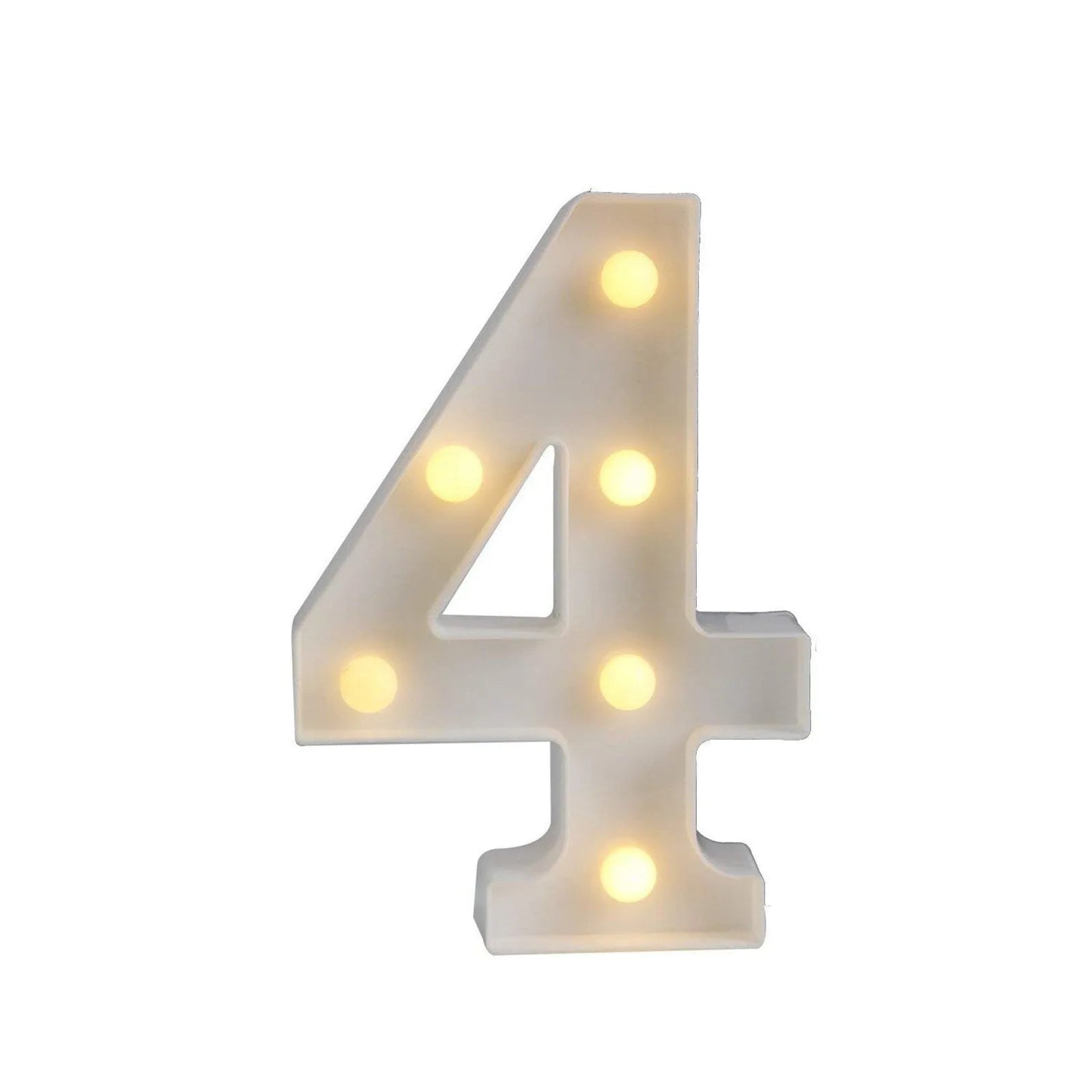 Light Up Letter Led Alphabet Number Plastic Battery Operated Party Sign Wedding Festival Stand Decoration No Batteries Included Peaceful Pleasures Health and Wellness