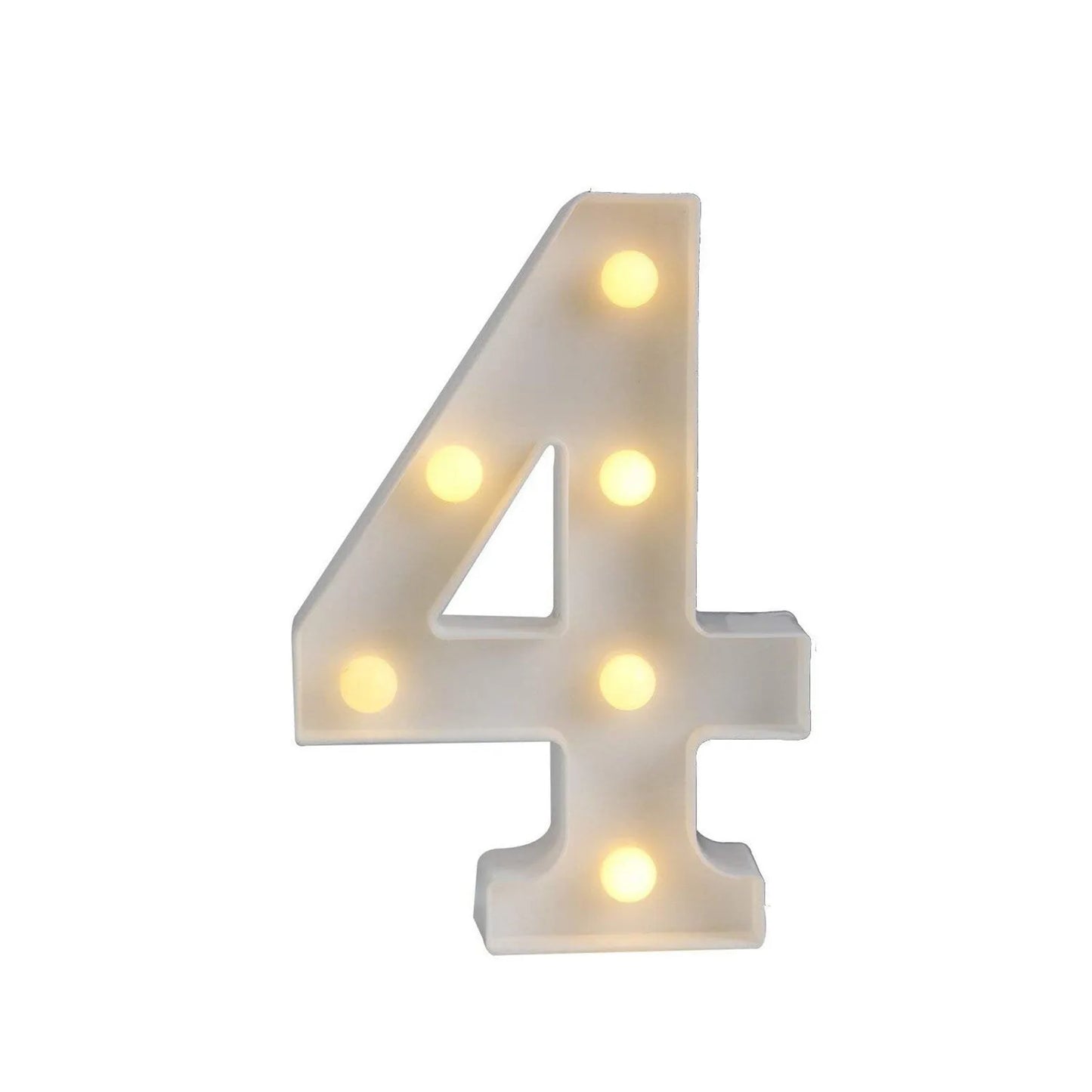 LED Light Up Number Sign – Battery Operated Party Decoration