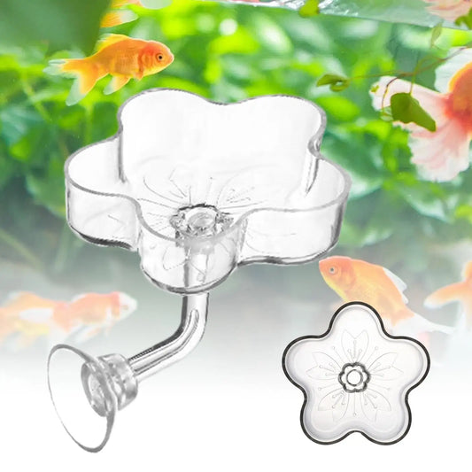 Aquarium Shrimp Feeder Dish – Clear Acrylic Suction Cup Tray Aquarium Feeder Tray Oasis Select