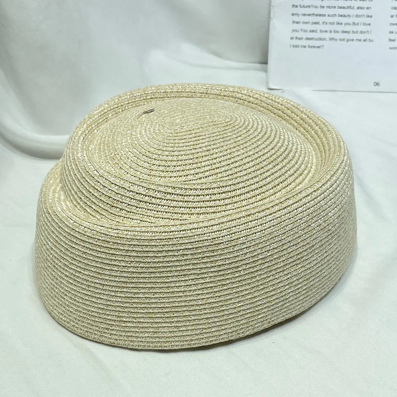 Women's Straw Beret Sun Hat | French Fedora Spring Summer Cap