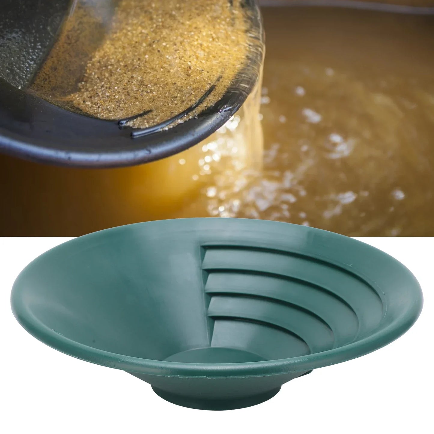 Gold Panning Pan ABS Sifting Classifier Washing Sieve Tray Accessory
