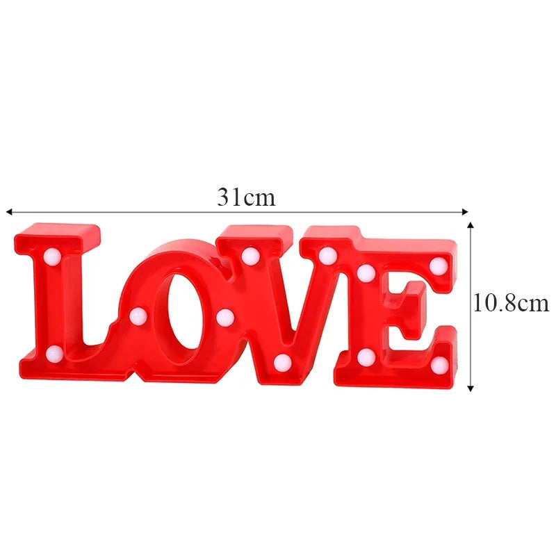 LOVE LED Sign Light – Romantic Décor for Weddings & Events