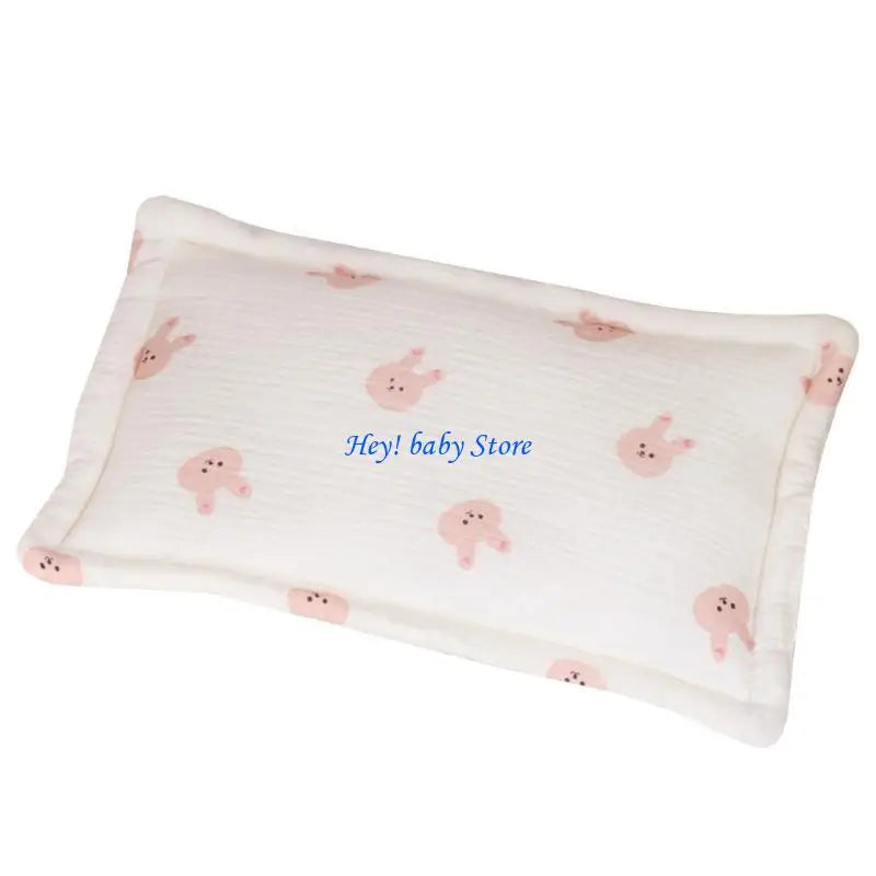 Newborn Baby Pillow – Soft Breathable 100% Cotton Head Support