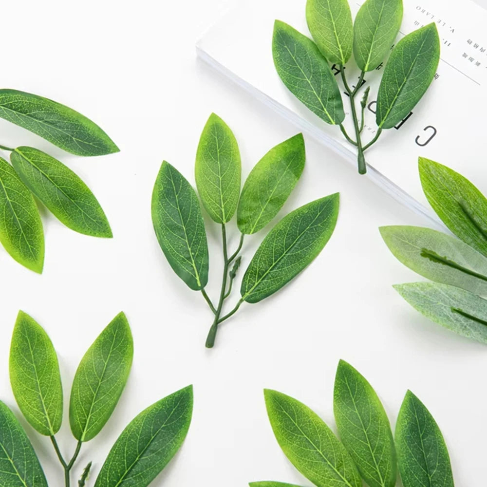 Silk Oleander Artificial Leaves 10pcs – Wedding & Home Décor