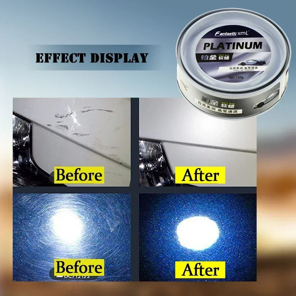 Car Wax Crystal Plating Set Auto Nano Ceramic Coating Scratch Removal Agent Car Wax Polishing Paste Maintenance Care Cream Peaceful Pleasures Health and Wellness