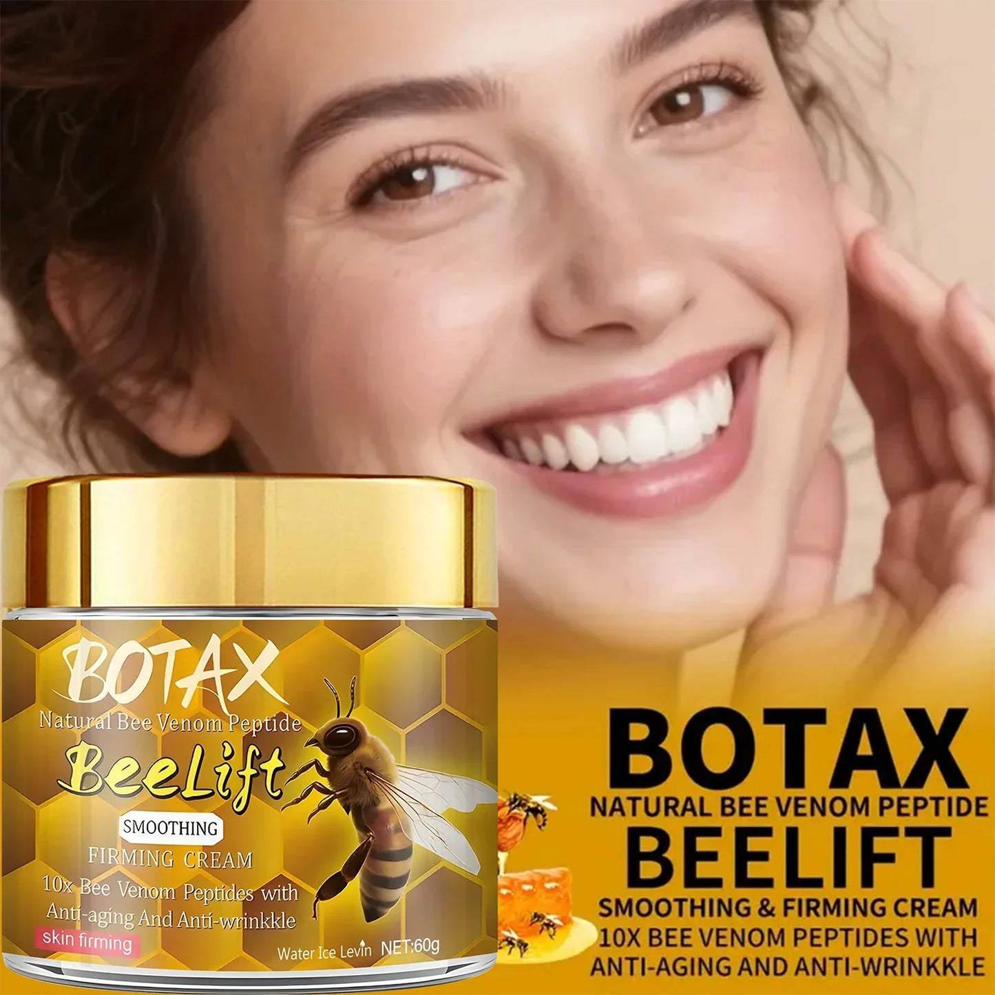 Bee Venom Peptide Face Cream – Firming & Retinol 60g