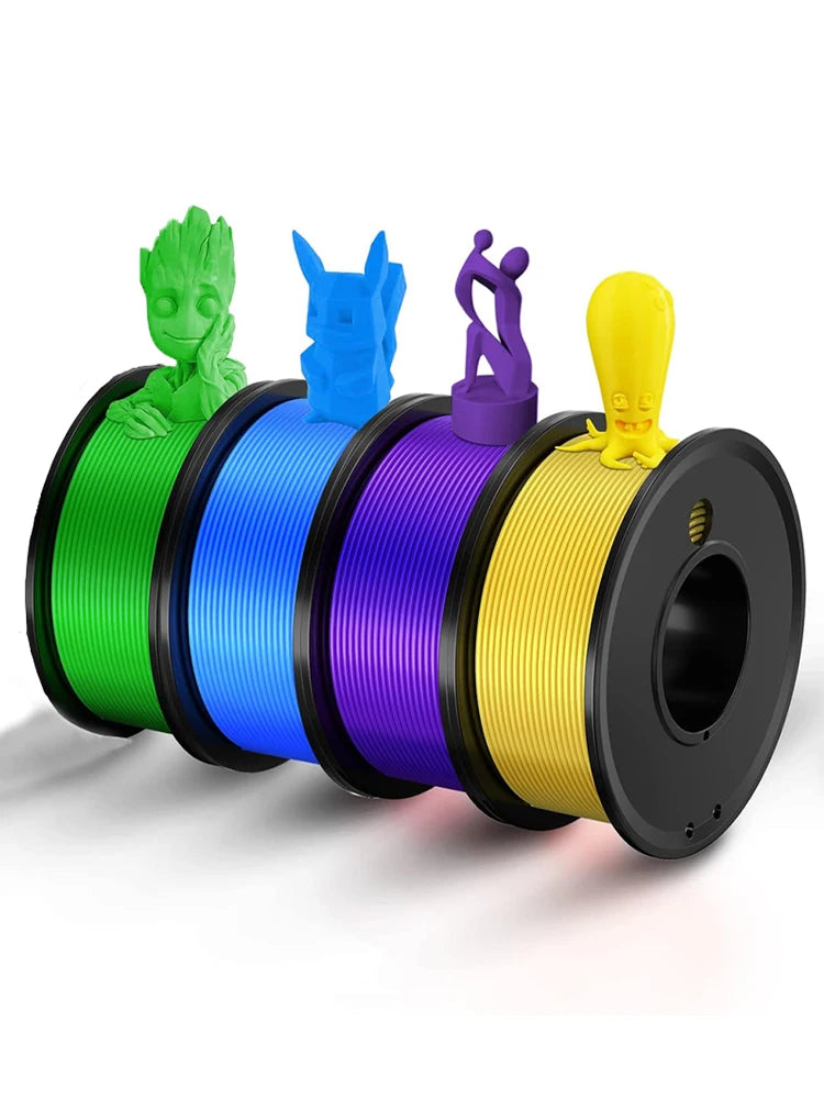 DINGSUN 3D PLA Filament 1.75mm 4-Color 1KG Pack ±0.02mm