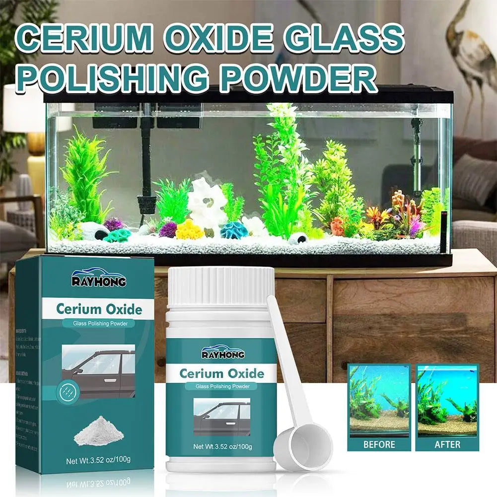 100g Glass Polishing Powder For Auto Car Windows Scratch Remover Glass Polishing Scratch Repair Tool Solution Peaceful Pleasures Health and Wellness