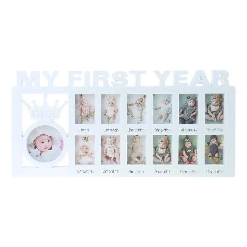 Baby First Year Photo Frame | 12-Month Newborn Keepsake