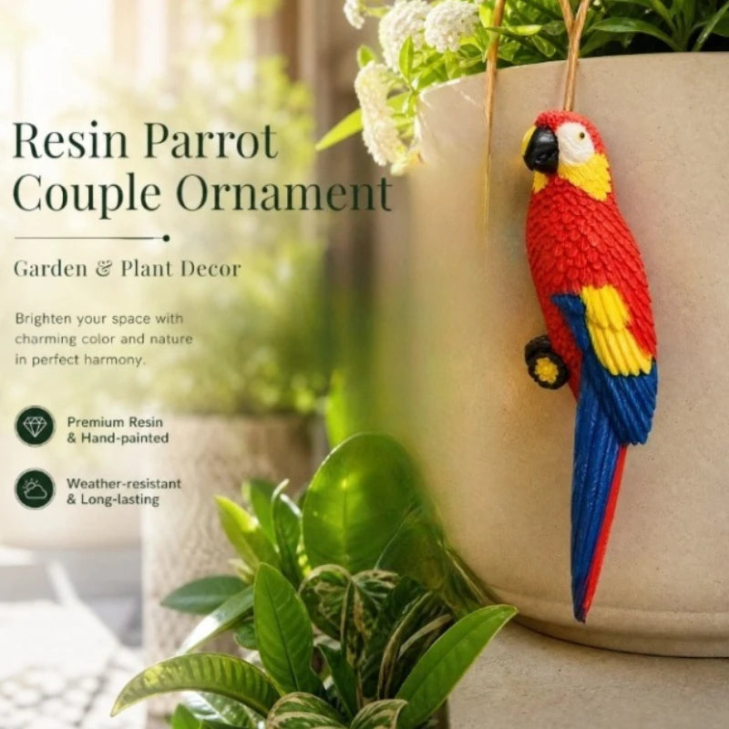Parrot refrigerator magnetic sticker home decoration refrigerator sticker landscape decoration flower pot green plant decoration Peaceful Pleasures Health and Wellness