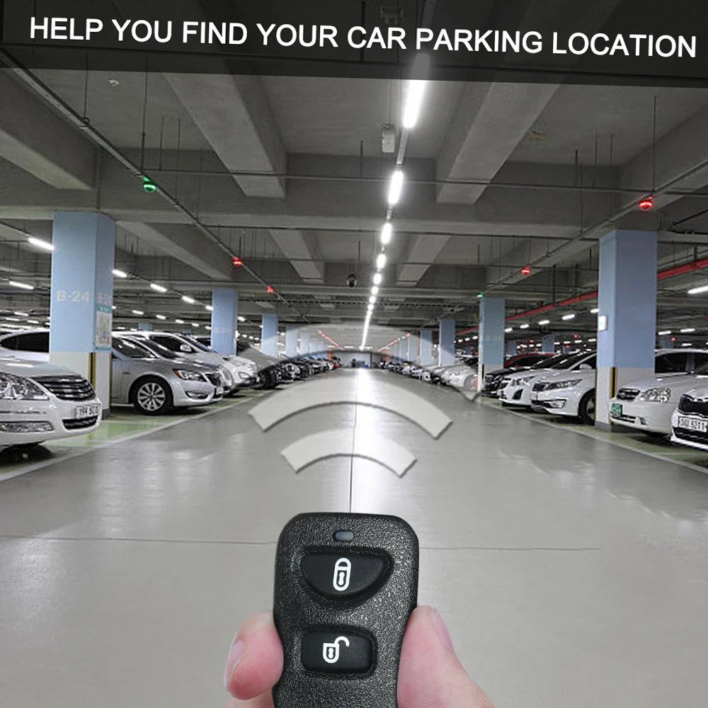 12V Universal Keyless Entry System | Car Door Lock + 2 Remotes