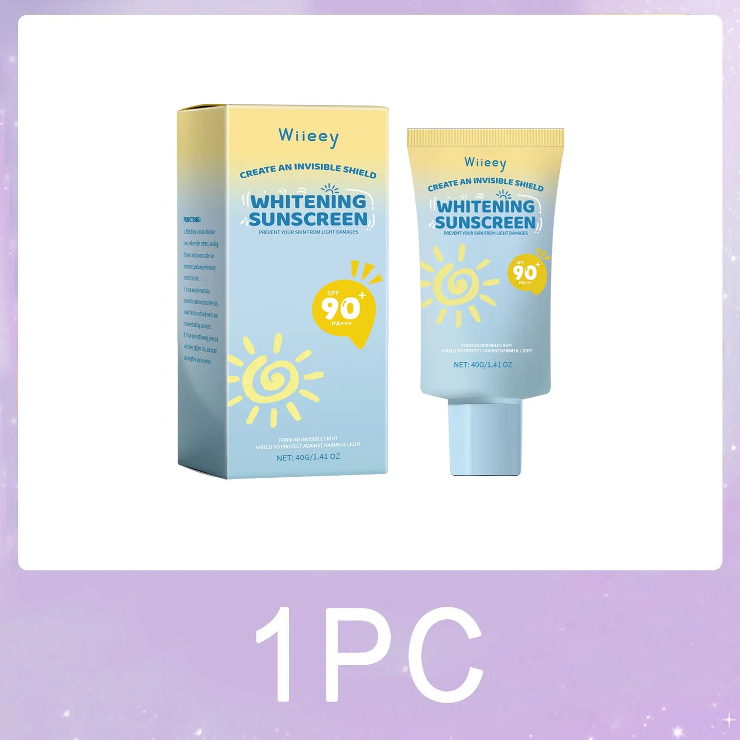 Kids Sunscreen Body Lotion Spf 50 Lightweight Non-greasy Refreshing Face Hydrating Brighten Broad Spectrum Moisturizing Sunblock Peaceful Pleasures Health and Wellness Refreshing 40g