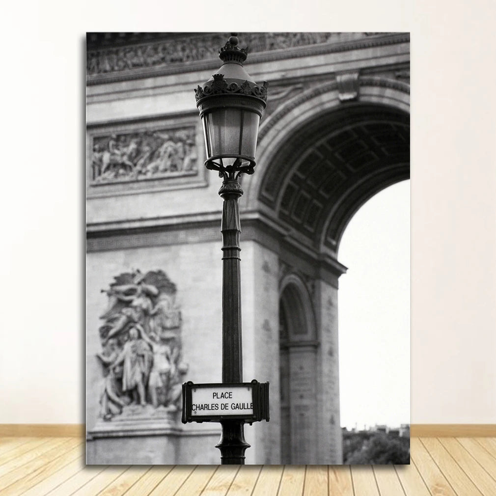 White Retro Poster Wall Pictures For Living Room Decor Paris Landscape Wall Art Canvas Painting Nordic Posters And Prints Black Peaceful Pleasures Health and Wellness 1097XX07 30x40cm Unframed