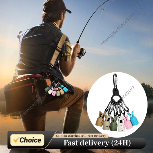 6Pcs Squid Jig Bait Protector Anti-Scratch Wooden Shrimp Hook Cover Wood Shrimp Tail Hook Protector Fishing Tackle Accessory Peaceful Pleasures Health and Wellness