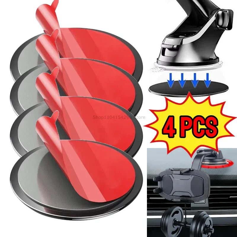 Universal Self-Adhesive Suction Cup Base for Car Dashboard Mounts