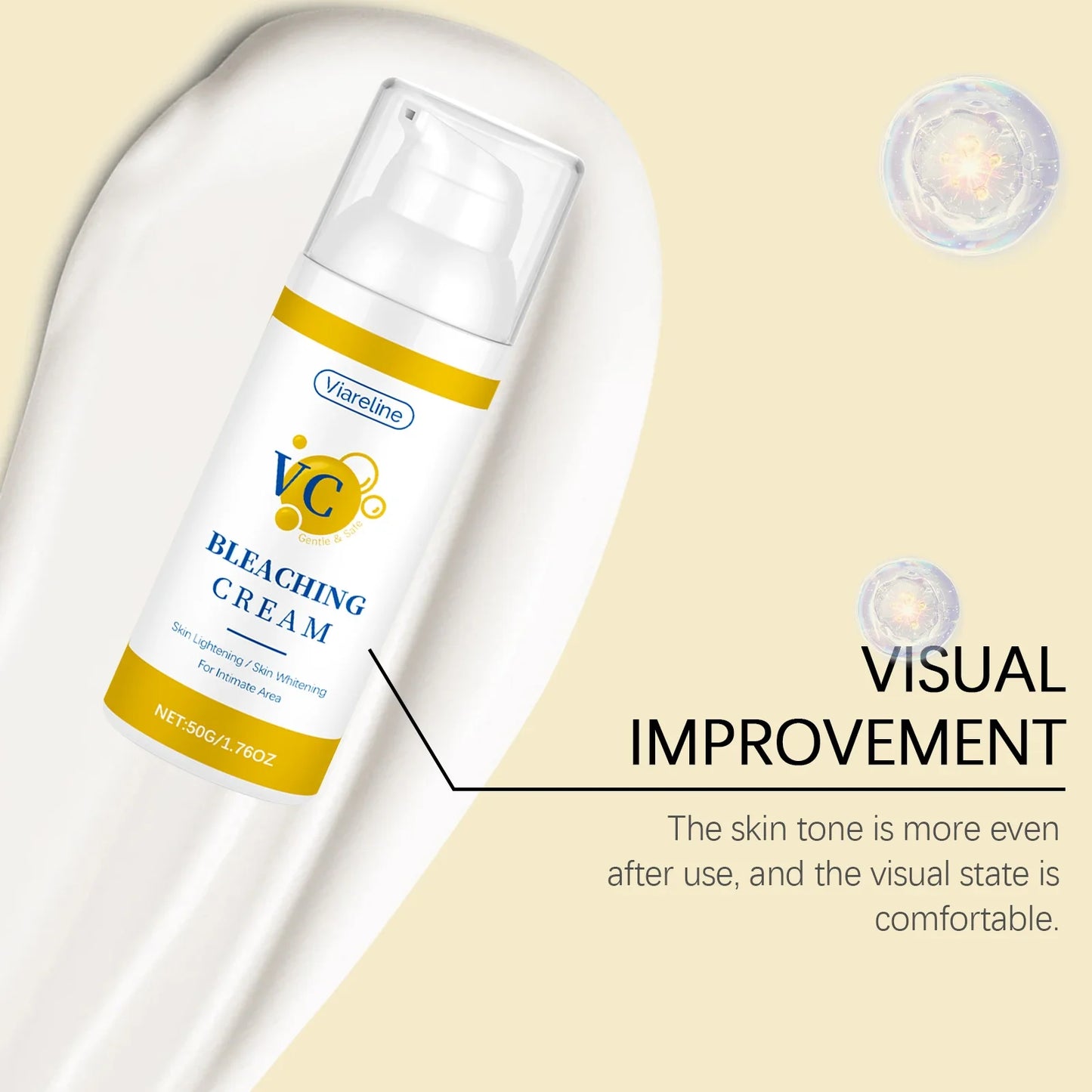 Viareline Vitamin C Brightening Body Cream – Glow & Moisturise