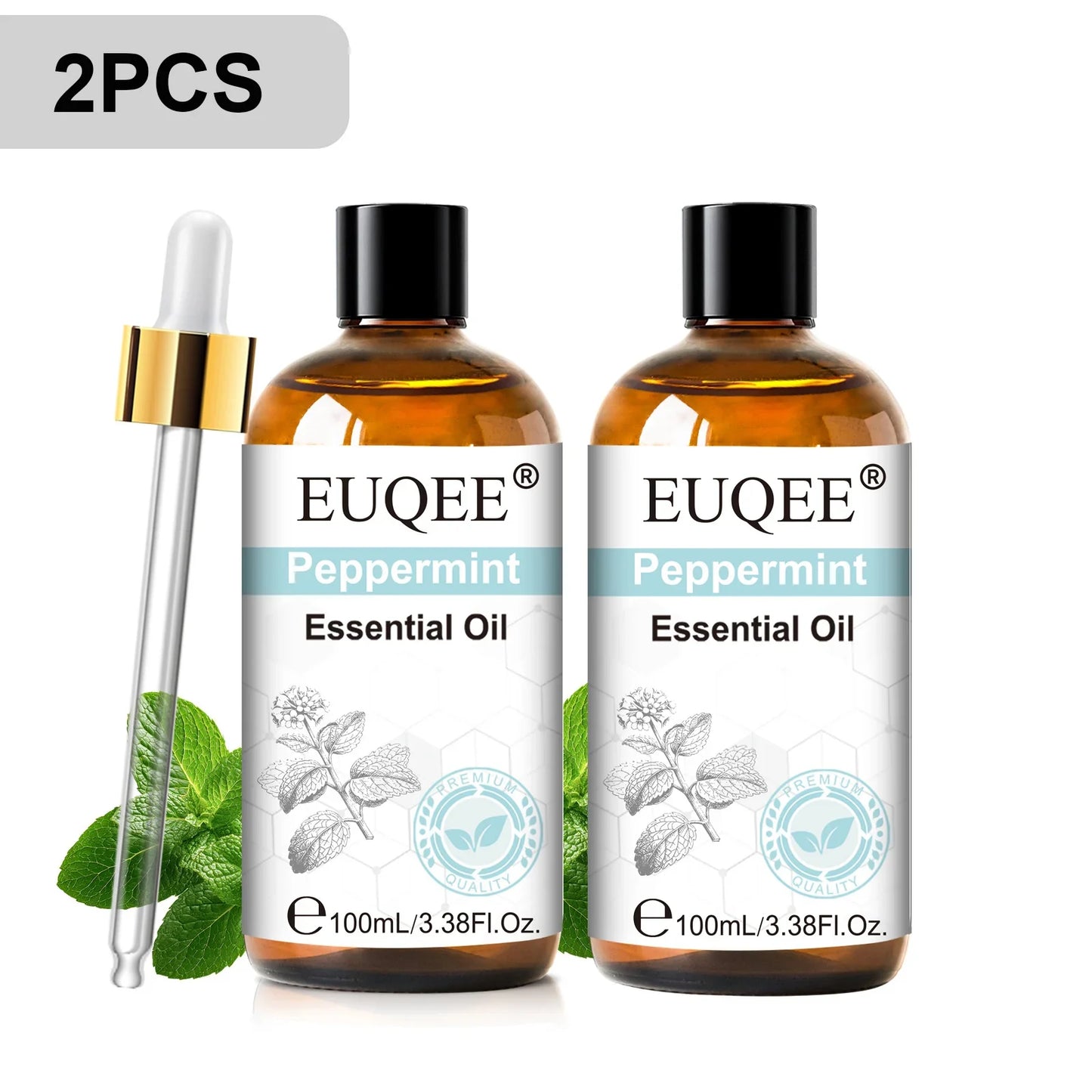 EUQEE 100ml Essential Oils – Lavender, Vanilla, Lemon & Cinnamon