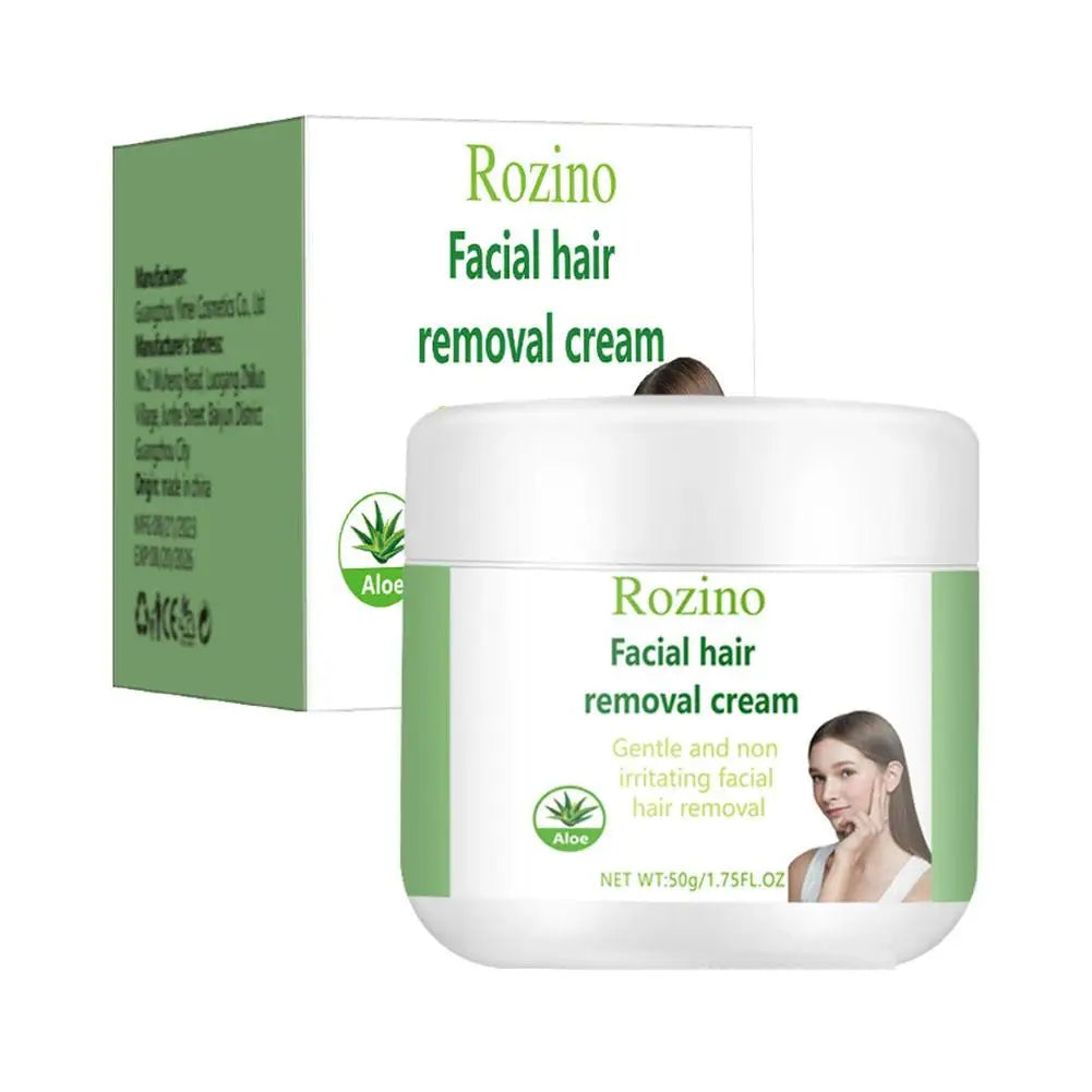Facial Hair Removal Cream – Gentle Depilatory for Upper Lip & Chin Peaceful Pleasures Health and Wellness 50g