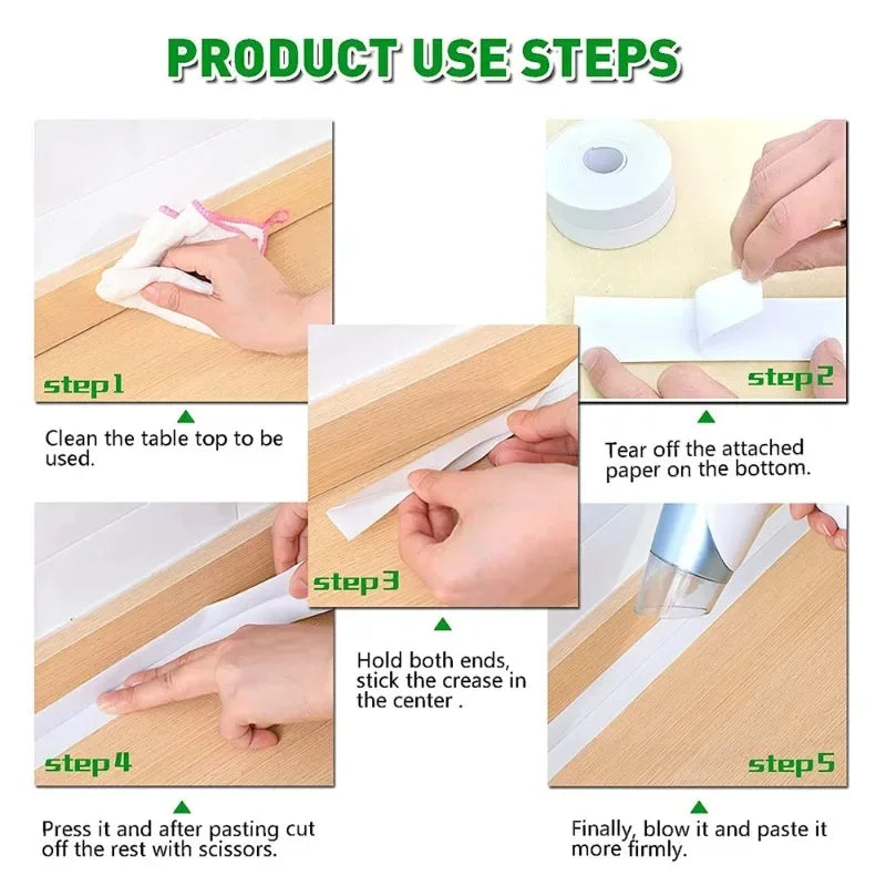 PVC Waterproof Caulk Tape – Self-Adhesive Sealing Strip