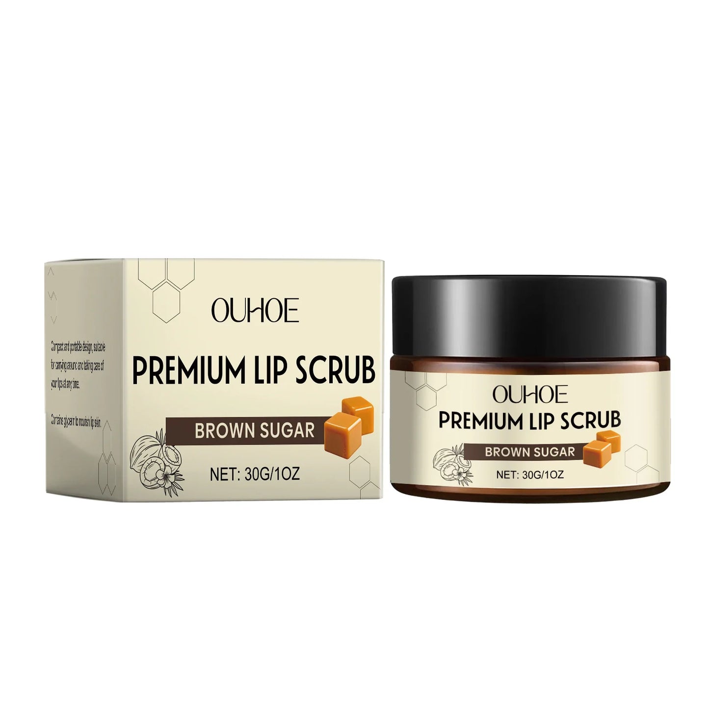 Brown Sugar Lip Scrub – Exfoliate, Moisturize & Smooth Lips