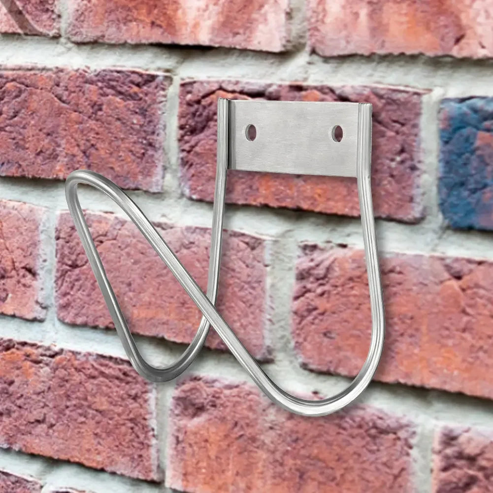 Stainless Steel Wall Mount Garden Hose Hanger – Heavy Duty Hose Hook Peaceful Pleasures Health and Wellness